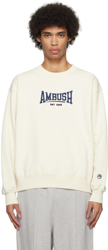 Mikina Ambush Embroidered Sweatshirt Béžová | BMBA001S24FLE0013145, 0