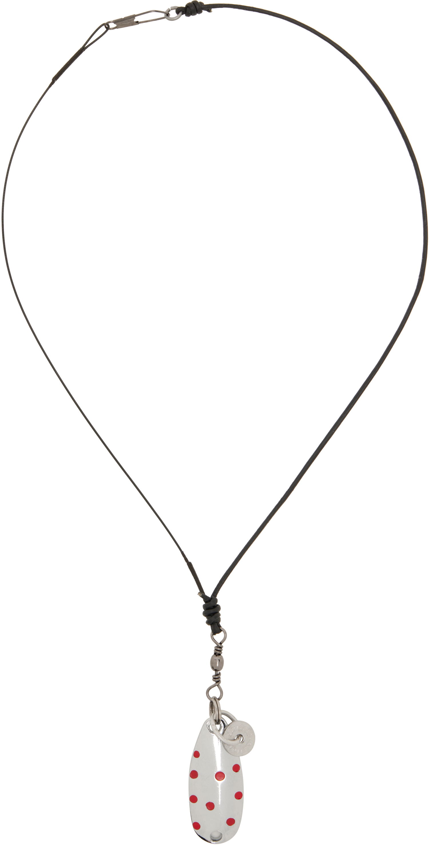 Náhrdelník OUR LEGACY Our Legacy Angler Pendant Necklace Metalická | A2258ANT, 0