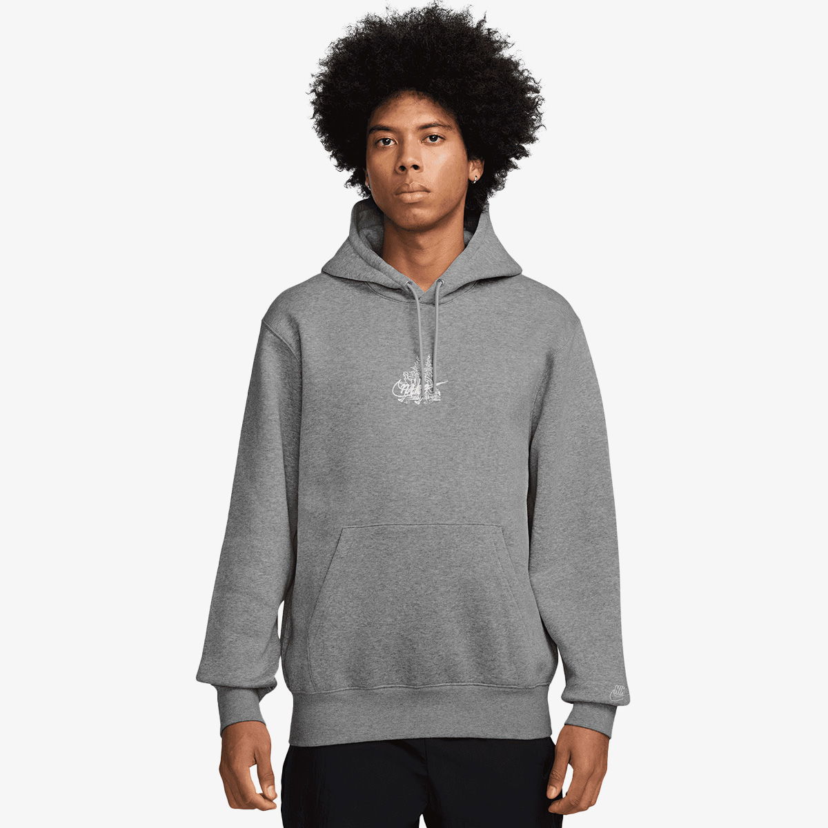 Mikina Nike Club Run Reissue Hoodie Šedá | HV1216-063, 0
