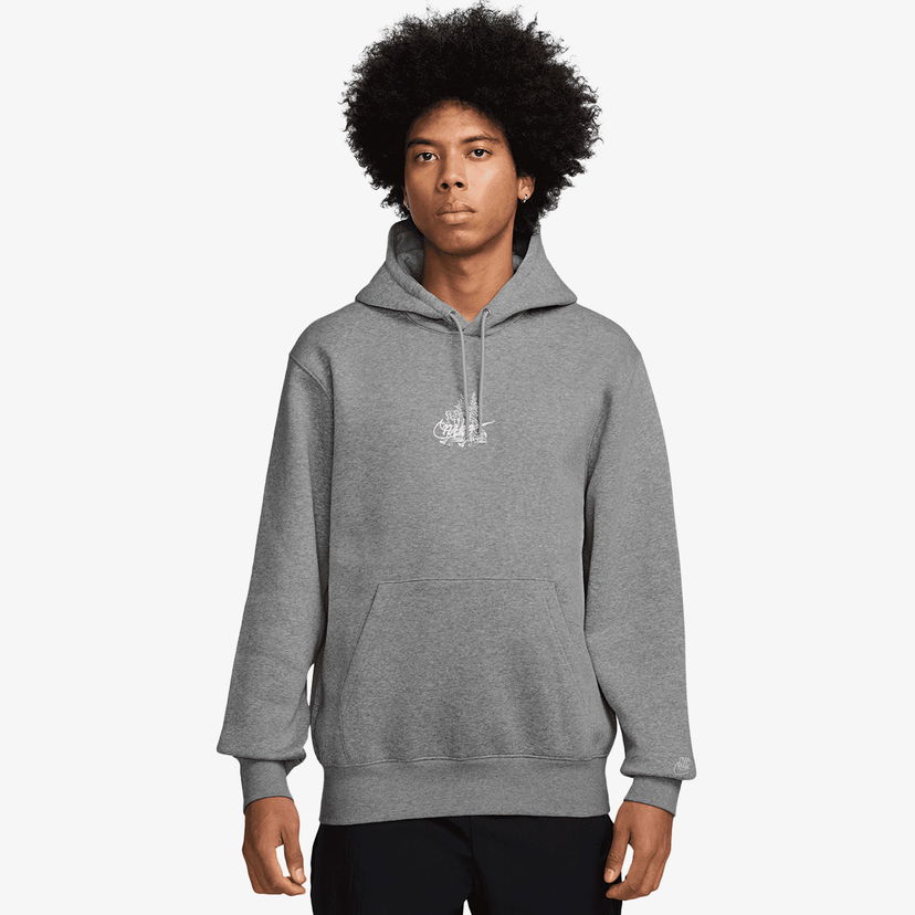 Mikina Nike Club Run Reissue Hoodie Šedá | HV1216-063