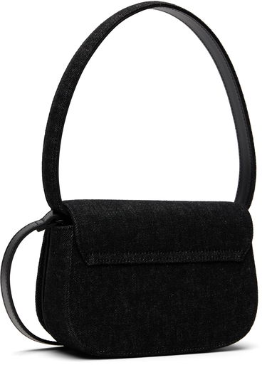 Taška cez rameno Diesel 1DR Denim Shoulder Bag with Logo Čierna | X08396-P6901-T8013, 2