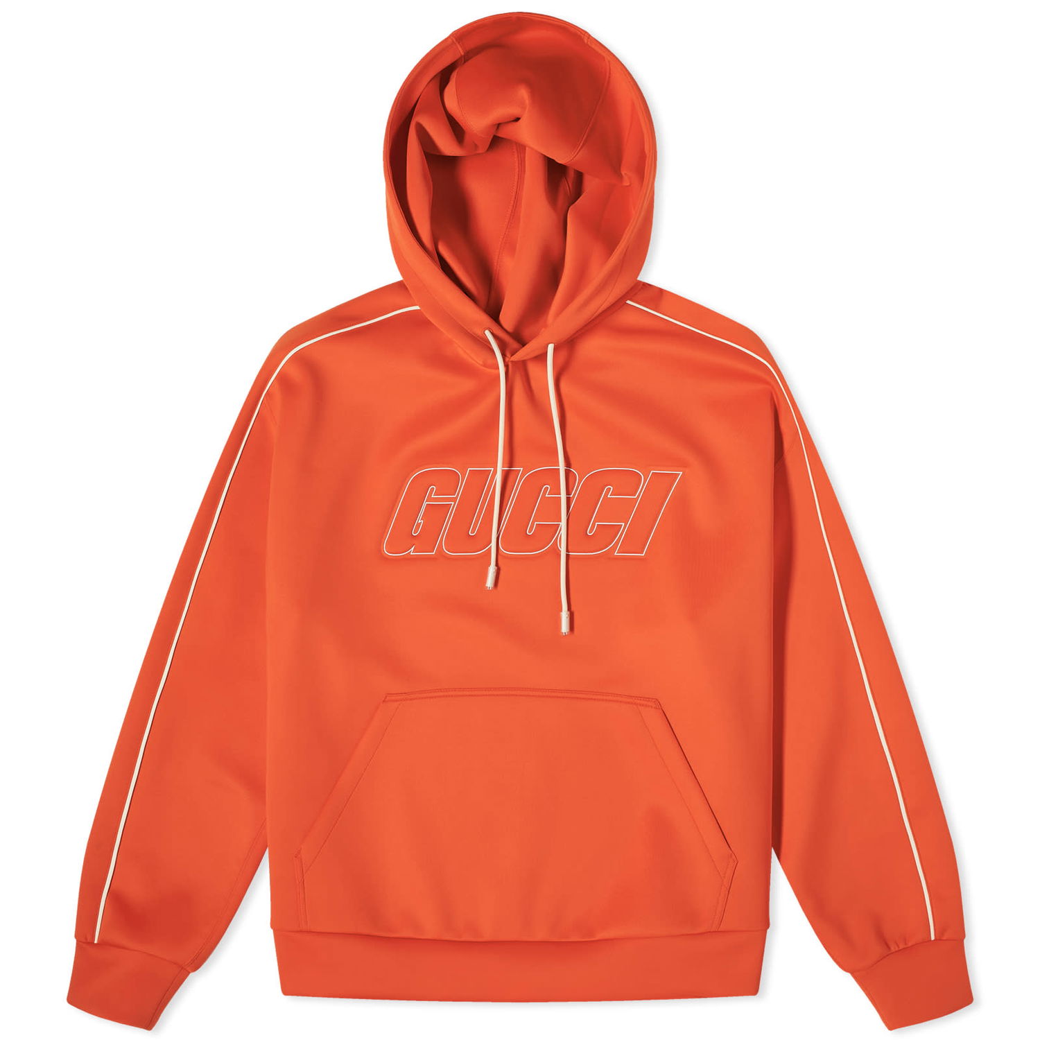 Mikina Gucci Logo Neoprene Hoodie Oranžová | 768498-XJF38-6284, 0