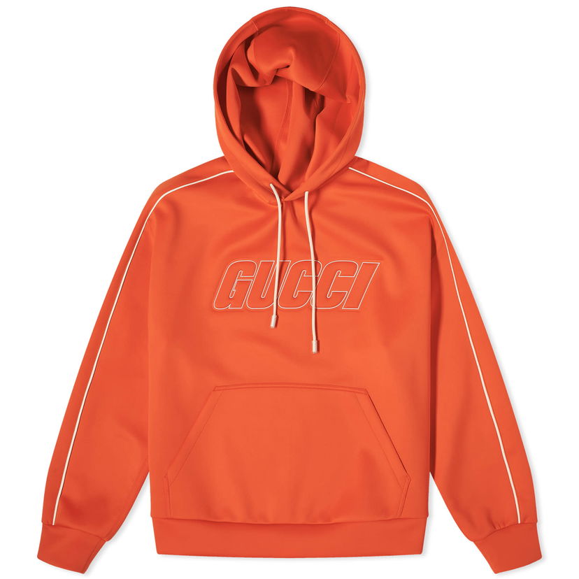 Mikina Gucci Logo Neoprene Hoodie Oranžová | 768498-XJF38-6284