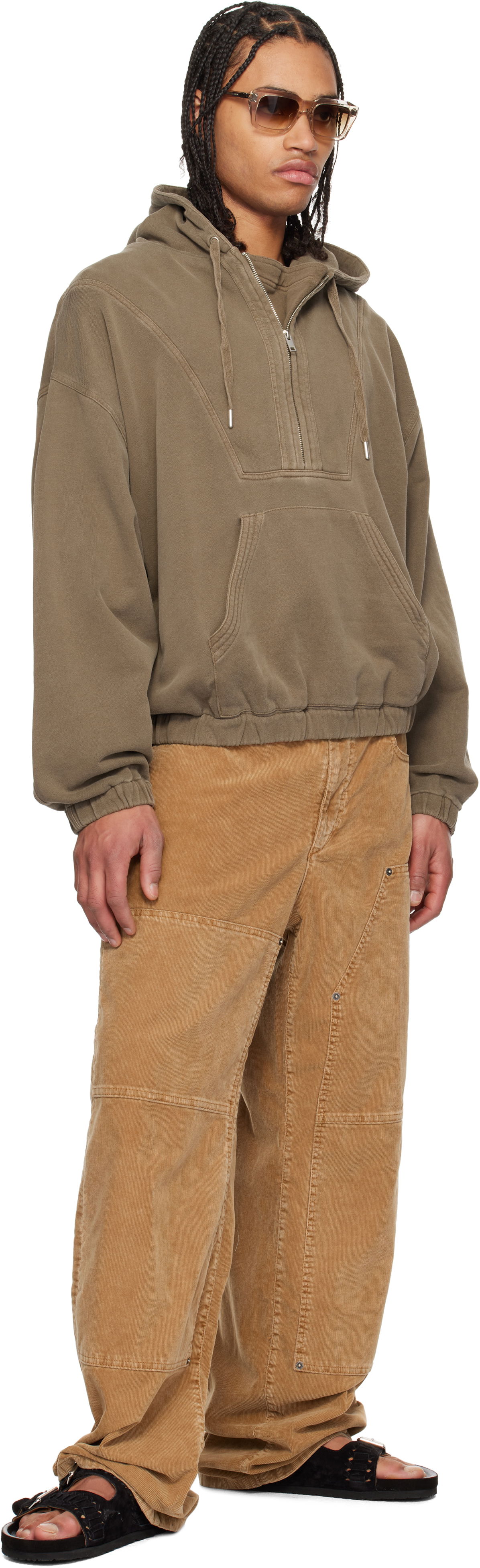 Isabel Marant Yanis Quarter-Zip Hoodie