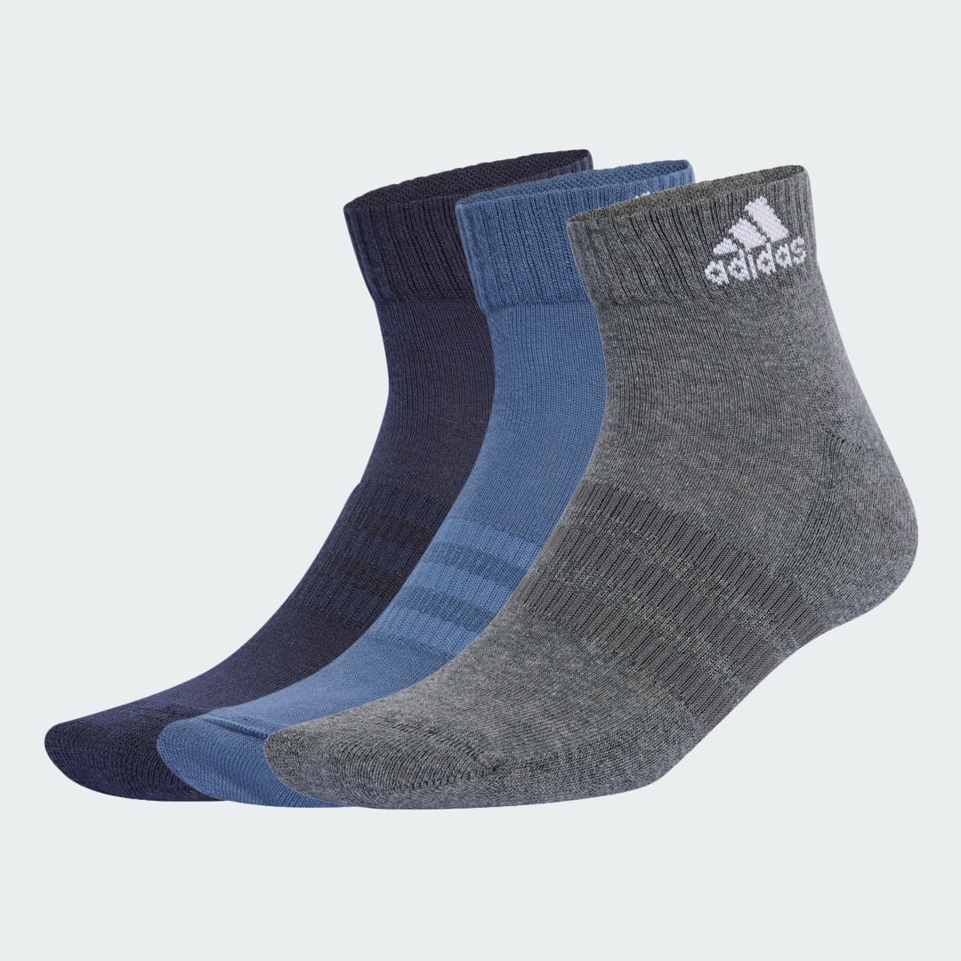 Ponožky adidas Performance Cushioned Sportswear Ankle Socks - 3 Pairs Modrá | IP0403, 0