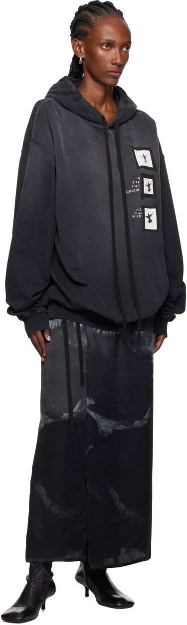 Mikina Ann Demeulemeester Ann Demeulemeester Anne Marie 'Doves' High Comfort Hoodie Čierna | 2520-W-JSW01-55-FA639-098, 3