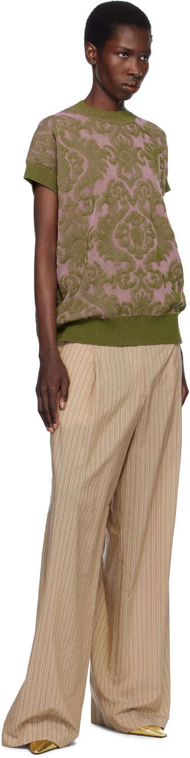 Sveter Dries Van Noten Dries Van Noten Jacquard Knit Top Zelené | 251-011227-1716, 3