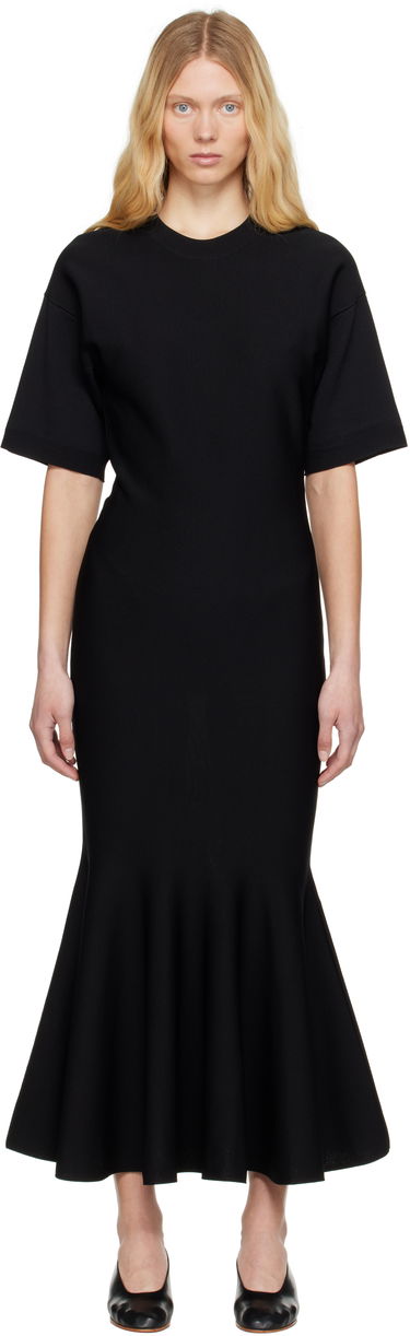 Šaty AMI AMI Paris Godet Maxi Dress Čierna | FDR264.KN0064, 0
