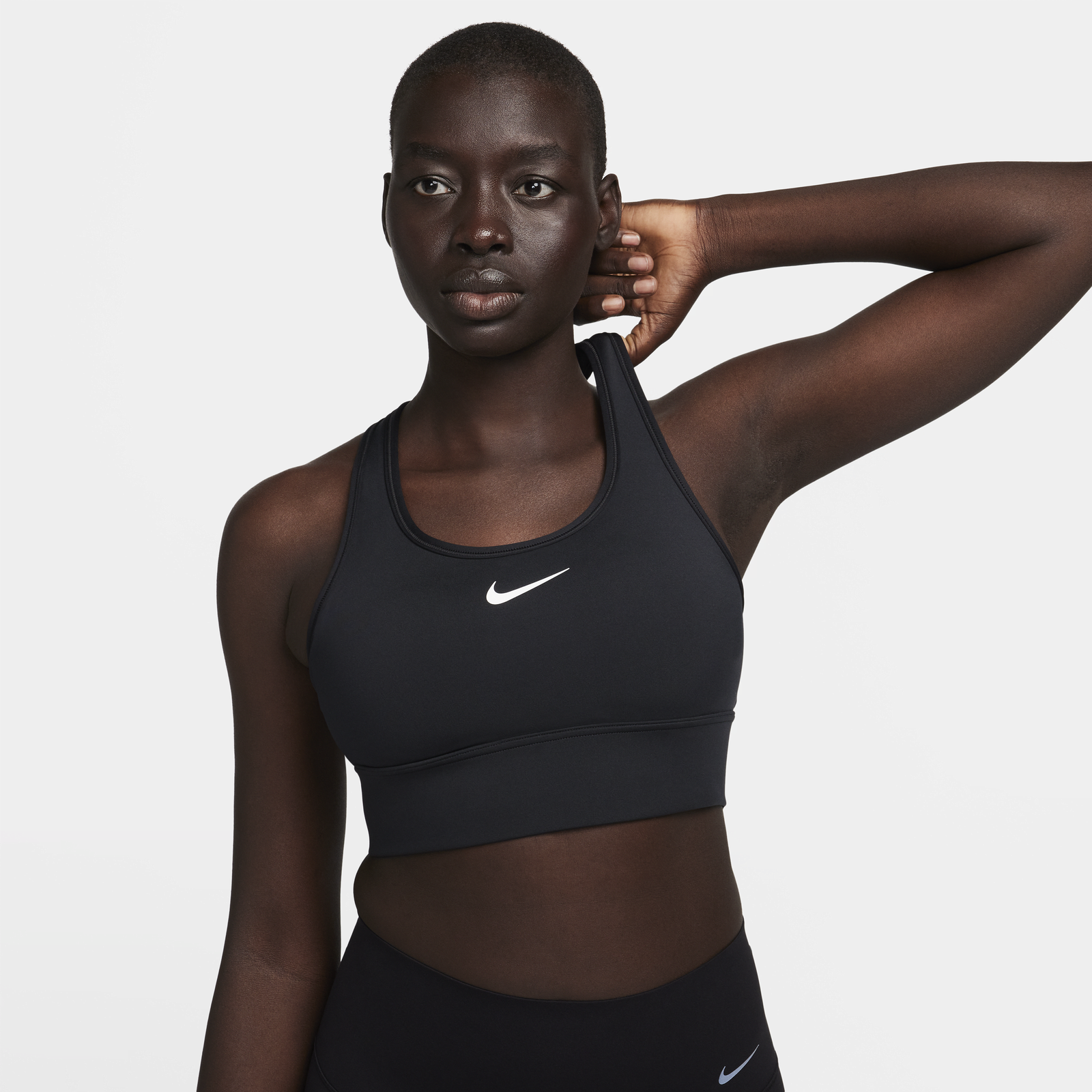 Swoosh Medium Support Padded Longline Sports Bra