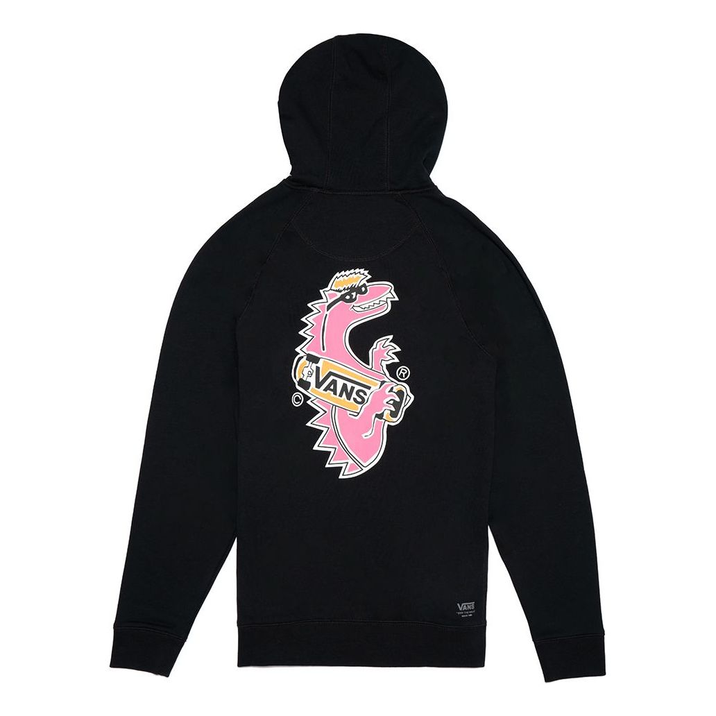 Mikina Vans Street Style Dinosaur Graphic Print Long Sleeve Hoodie Čierna | VN0A3H5MTT0, 0