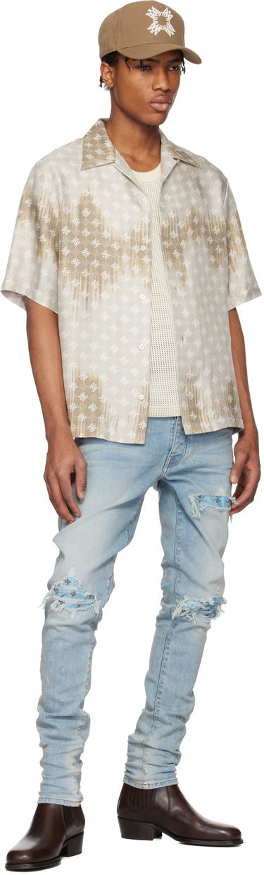 Džínsy AMIRI AMIRI Crystal Starburst MX1 Jeans Modrá | AMDNSY1147, 3