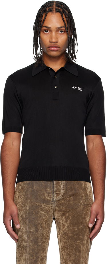 Polo tričko AMIRI AMIRI Spirit Polo Čierna | AMKNPO1067, 0