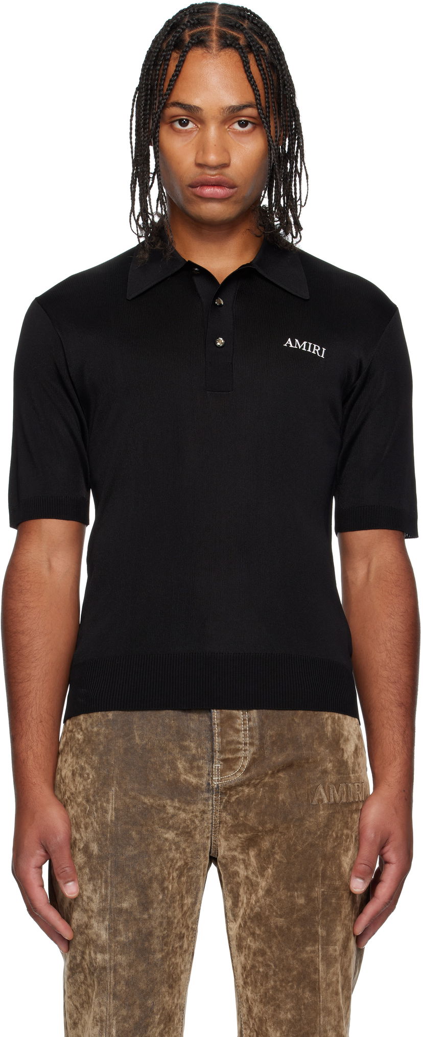 Polo tričko AMIRI AMIRI Spirit Polo Čierna | AMKNPO1067