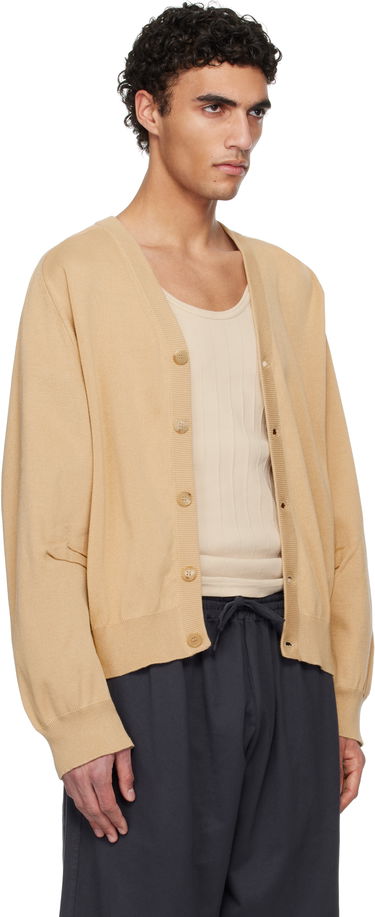 Sveter HED MAYNER Hed Mayner V-Neck Cardigan Béžová | HMMA75064A-HA602, 1