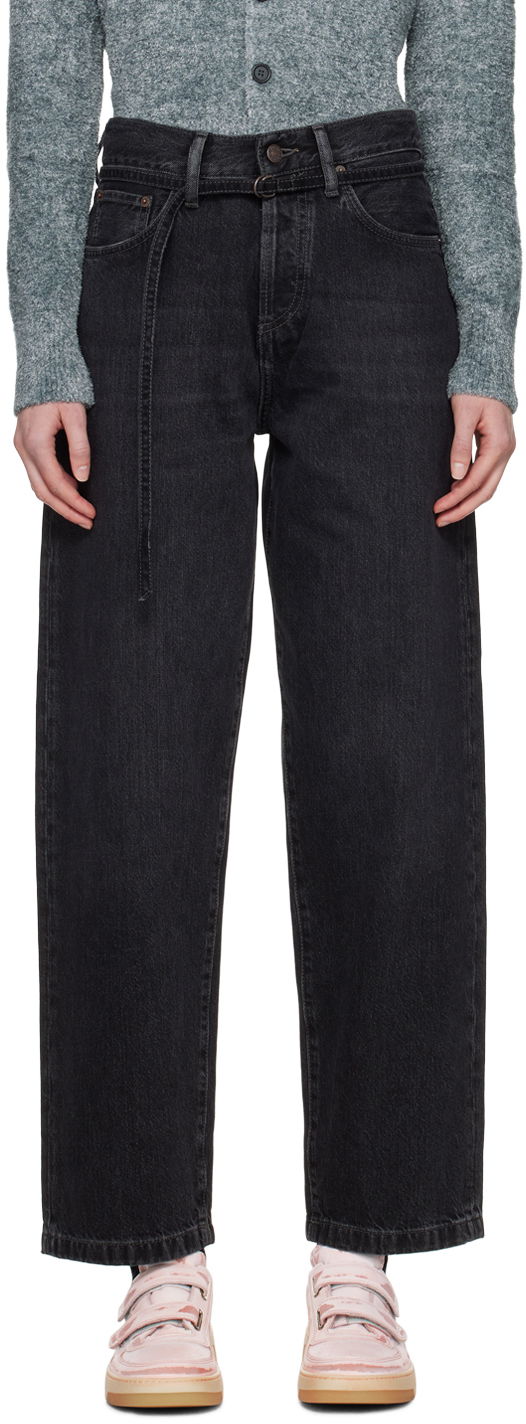 Nohavice Acne Studios 1991 Toj Jeans Čierna | C00067-