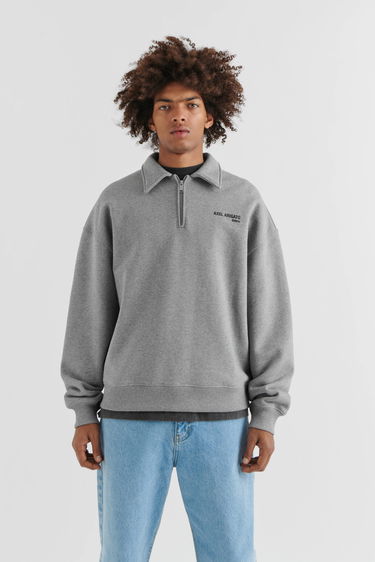 Mikina AXEL ARIGATO Remi Half-Zip Sweater Šedá | A2218001, 2