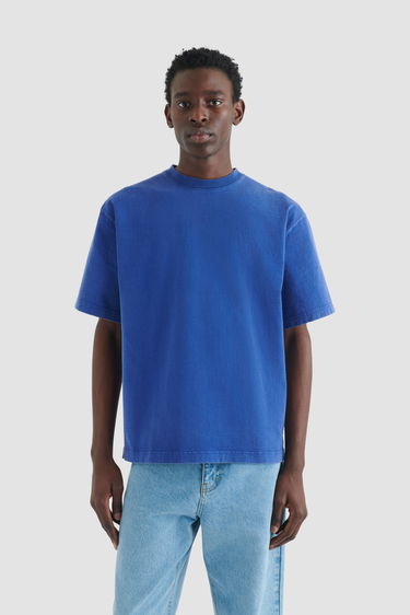 Tričko AXEL ARIGATO Typo Embroidered T-Shirt Modrá | A0787005, 2