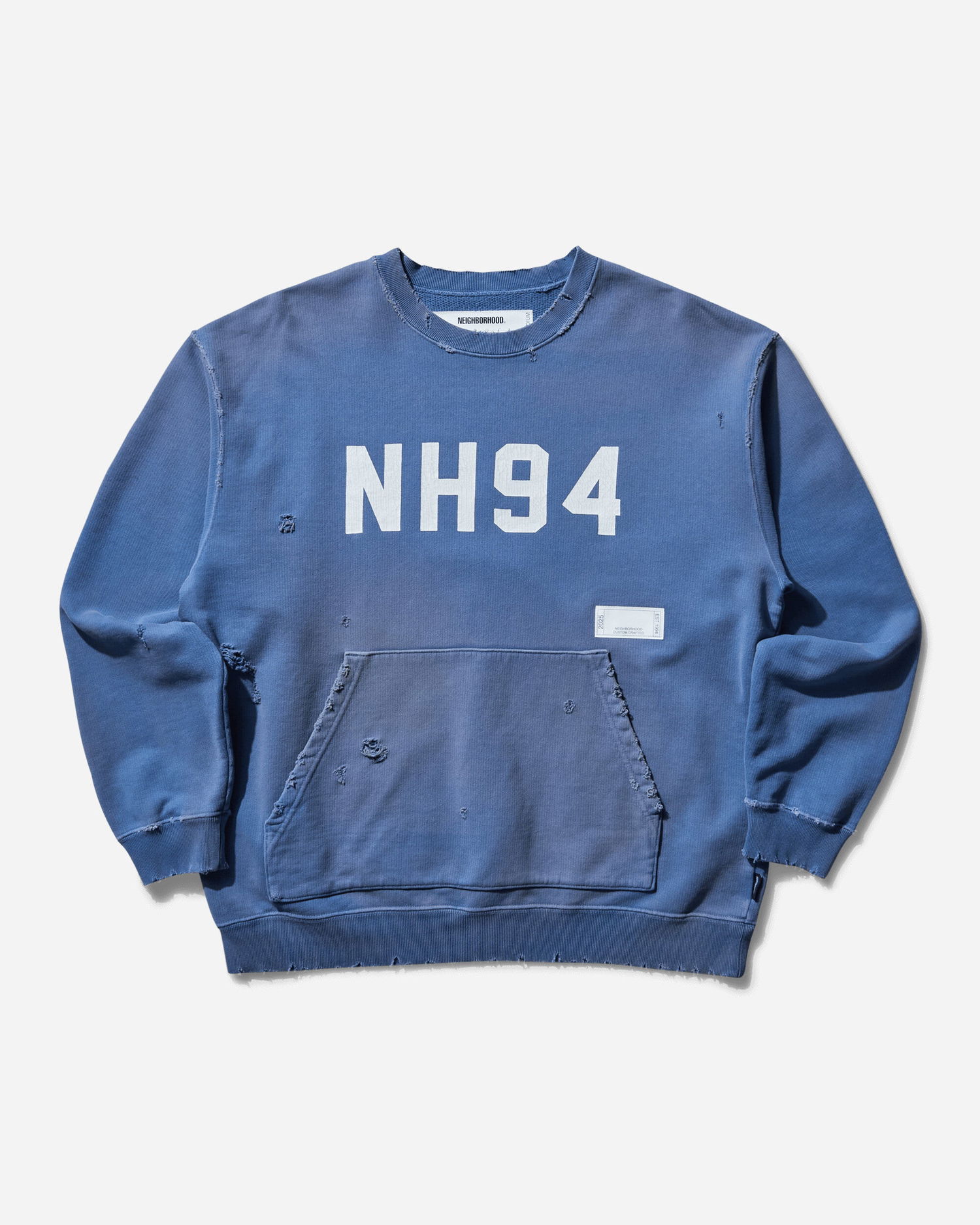 Mikina Neighborhood Savage Crewneck Sweatshirt Modrá | 251OKNH-CSM01 BL, 0