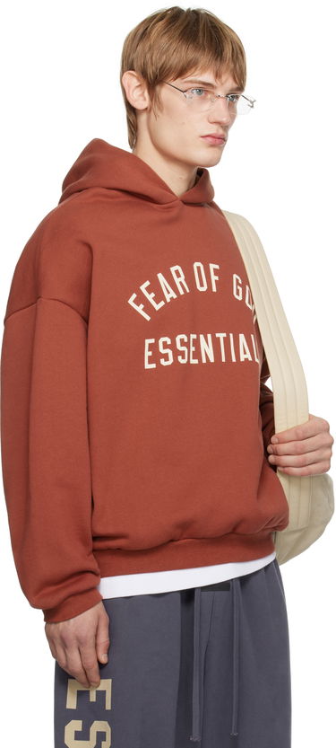Mikina Fear of God Fear of God ESSENTIALS Fleece Hoodie Červená | 192HO246256F, 1
