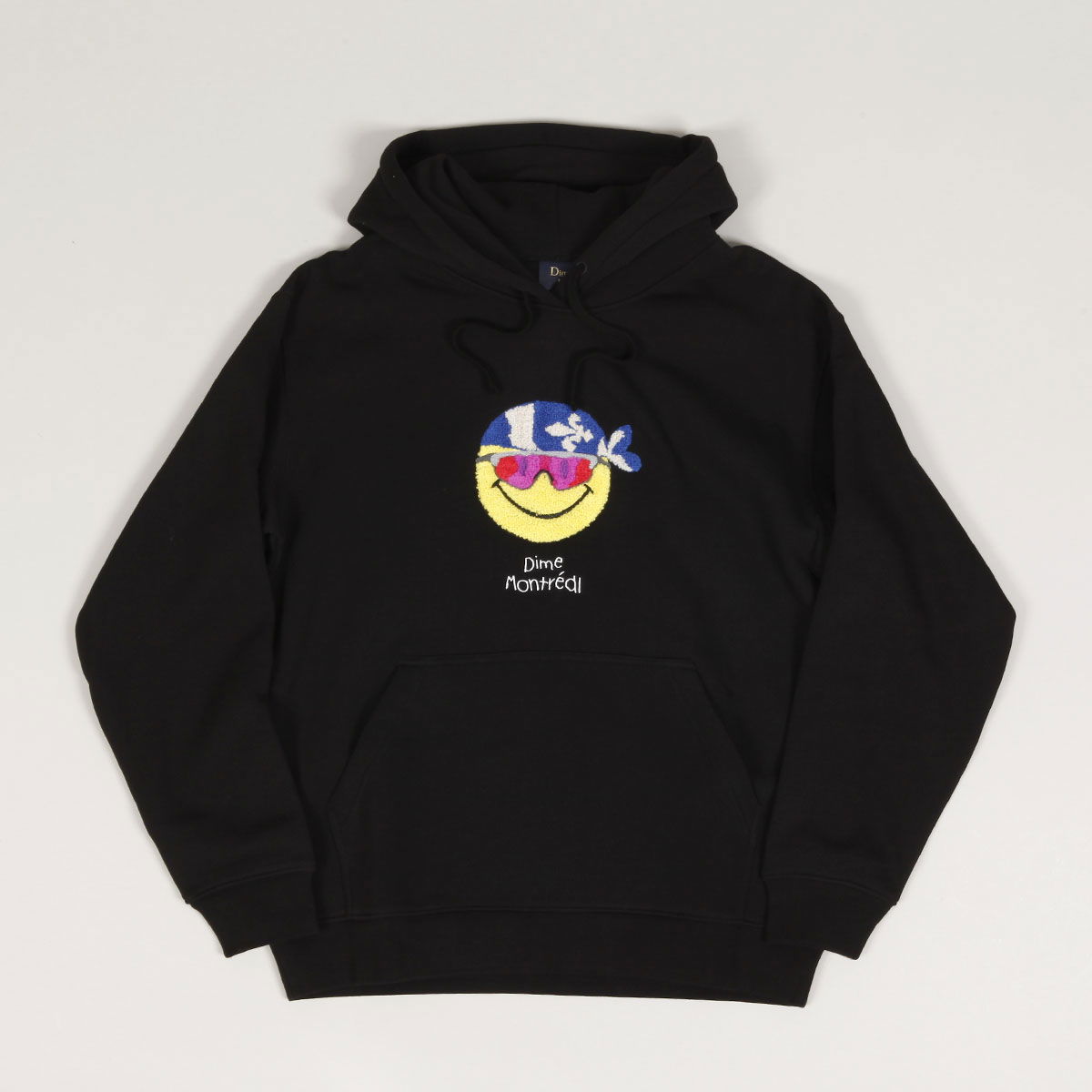 Mikina Dime Black Embroidered Hoodie Čierna | DIMEHO2450BLK, 0