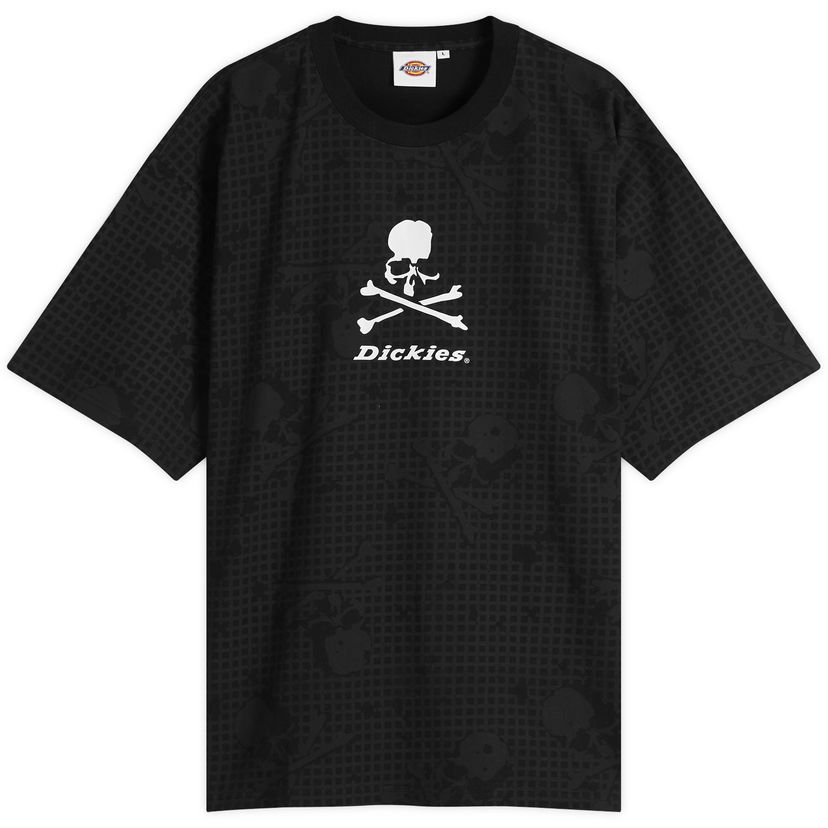 Tričko Mastermind WORLD MASTERMIND WORLD x Dickies Night Camo Printed T-Shirt, Size Large Čierna | MJ25C14-TS215