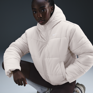 Prešívaná bunda Nike Sportswear Classic Puffer Jacket Hnedá | FZ5899-104, 0