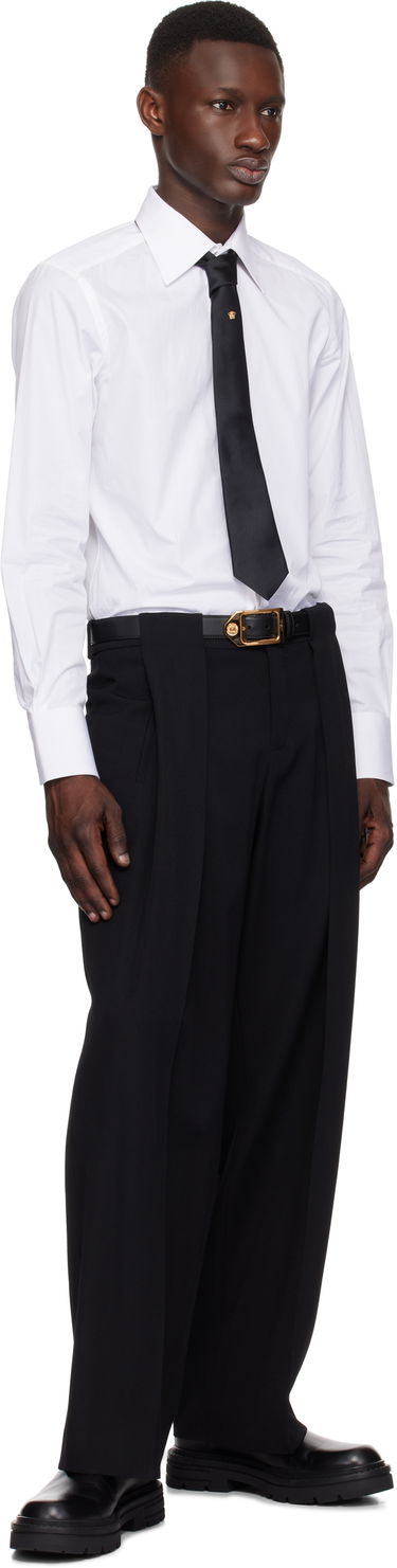Opasok Versace Versace Medusa Biggie Leather Belt 3 CM Čierna | 1018810_DVTP1, 2
