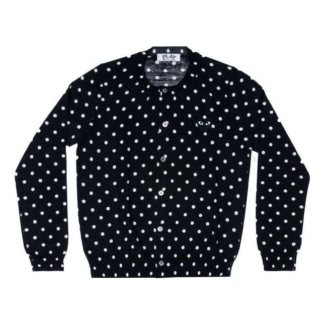 Sveter Comme des Garçons COMME des GARCONS PLAY Polka Dot Cardigan Čierna | AZ-N037-051-1