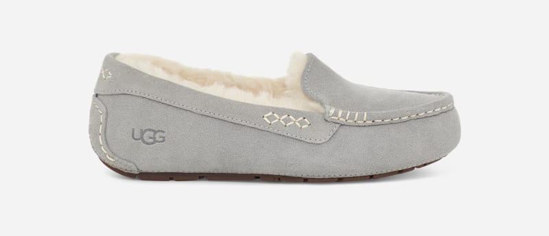 Tenisky a topánky UGG ® Ansley Slipper for Women in Grey, Size 3, Leather Šedá | 1106878-LGRY, 0