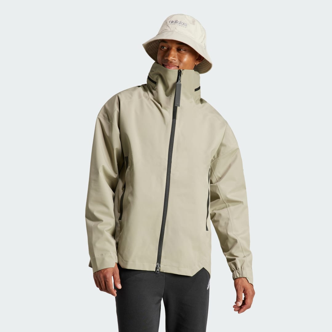 Bunda adidas Performance adidas Sportswear MYSHELTER RAIN.RDY Béžová | IP5571, 1