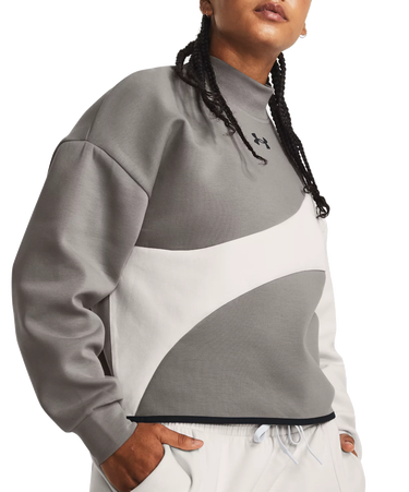 Mikina Under Armour Unstoppable Fleece Crop Šedá | 1379845-294, 0