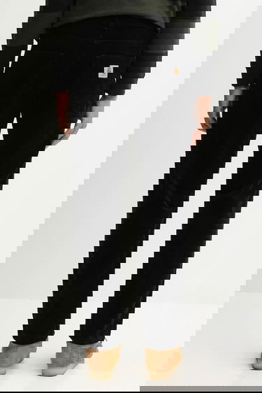 Nohavice Carhartt WIP Newel Corduroy Pants Čierna | I027232.1C02, 2