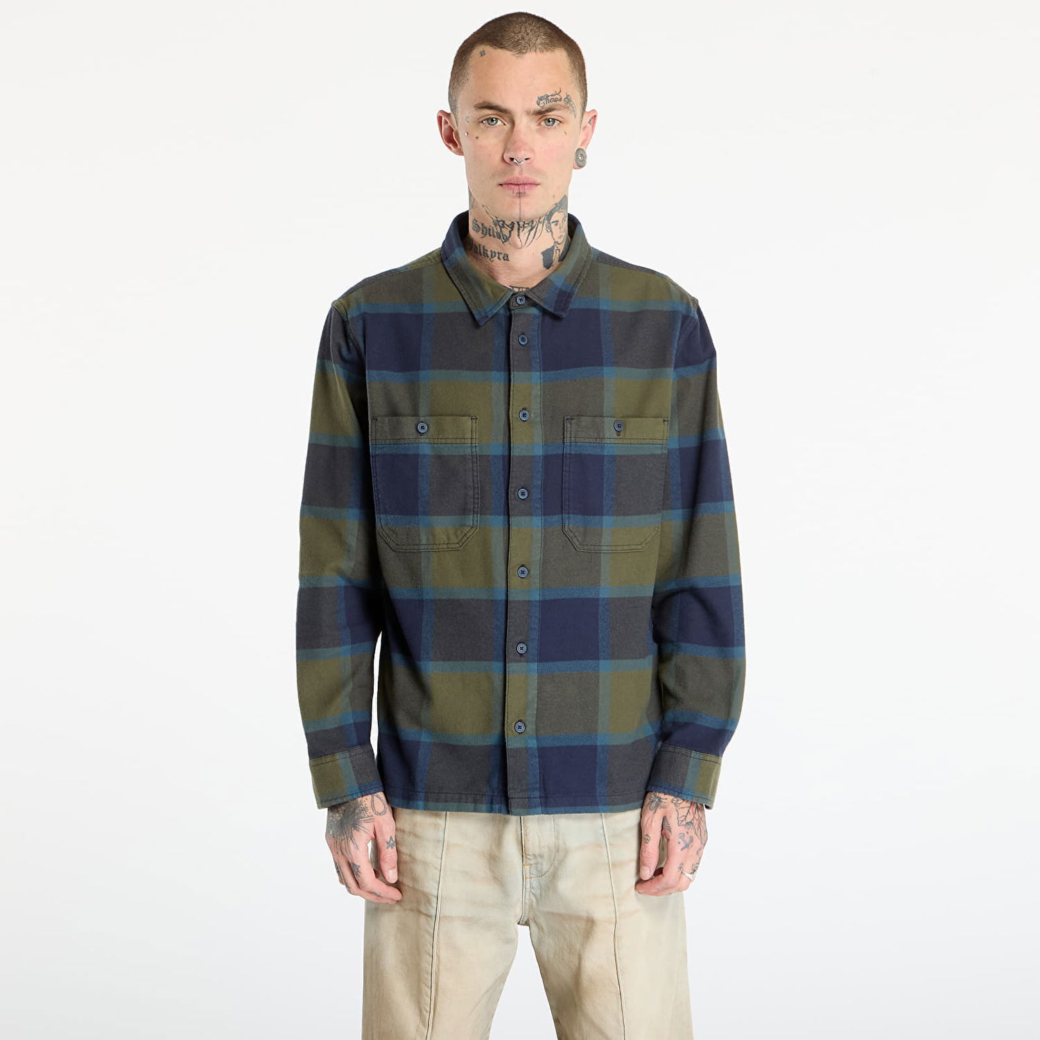Košeľa Vans Larkspur Plaid Flannel Rôznofarebný | VN000P7ZF0O1, 0