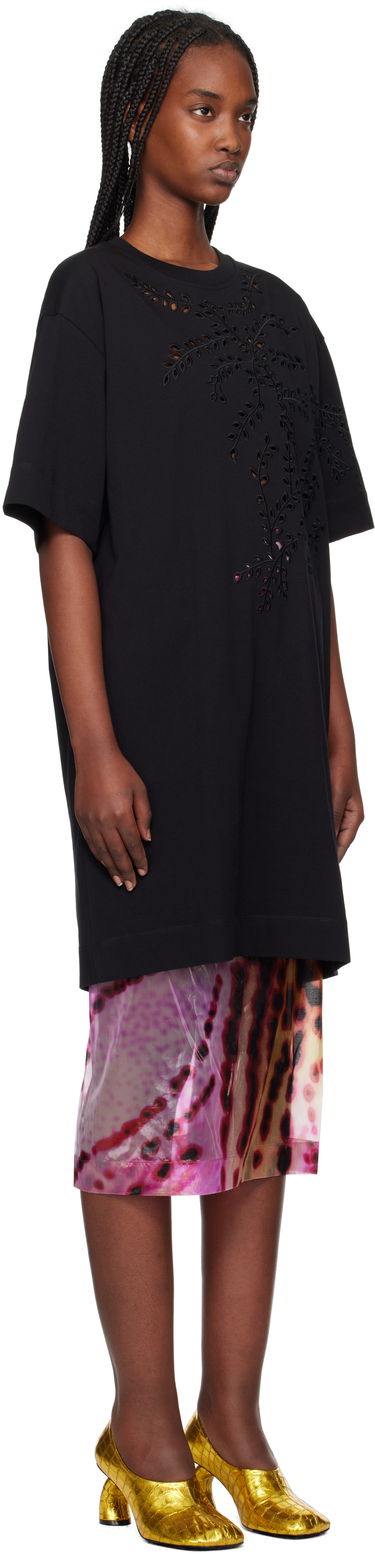 Tričko Dries Van Noten Dries Van Noten Embroidered T-Shirt Minidress Čierna | 251-011151-1603, 1