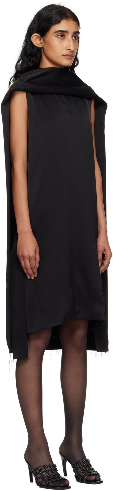 Šaty TOTEME Cocoon Scarf Minidress Čierna | 253-WRD0198-FB0382, 1