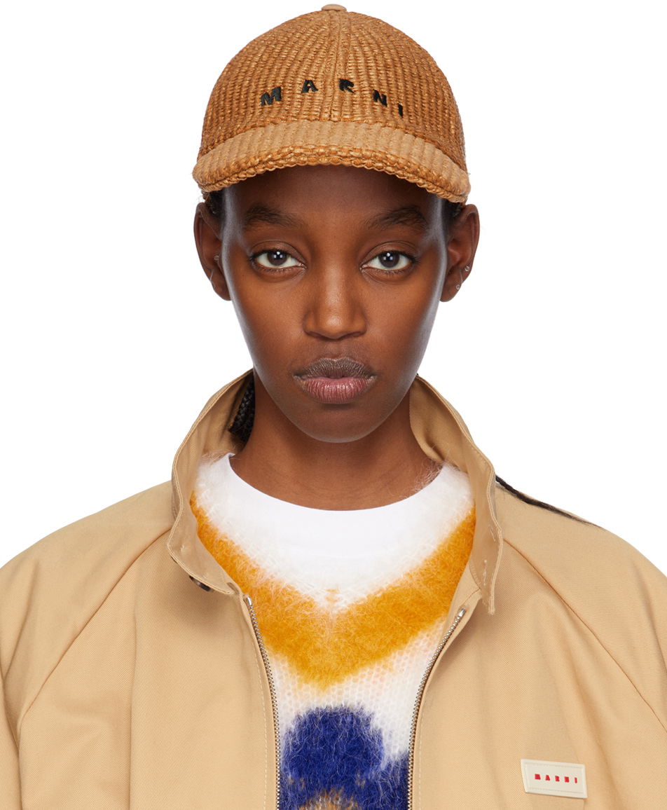 Šiltovka Marni Embroidered Baseball Cap Béžová | CLZC0105S1 UAC004, 0