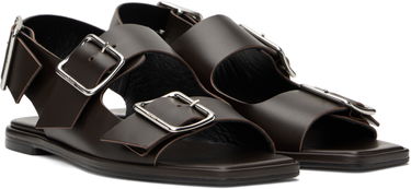 Oblečenie Aeyde Aeyde Thekla Leather Slingback Sandals Hnedá | A11-FS-BRNS08FL65-SS25-953-001, 3