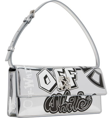 Kabelka Off-White Jitney 1.0 Printed Shoulder Bag Metalická | OWNN172S25FAB0027210, 1