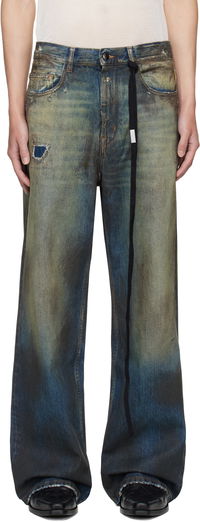 Ann Demeulemeester Dirtied Bootcut Jeans