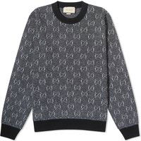 Sveter Gucci GG Logo Crewneck Šedá | 761549-XKDK5-1230, 1