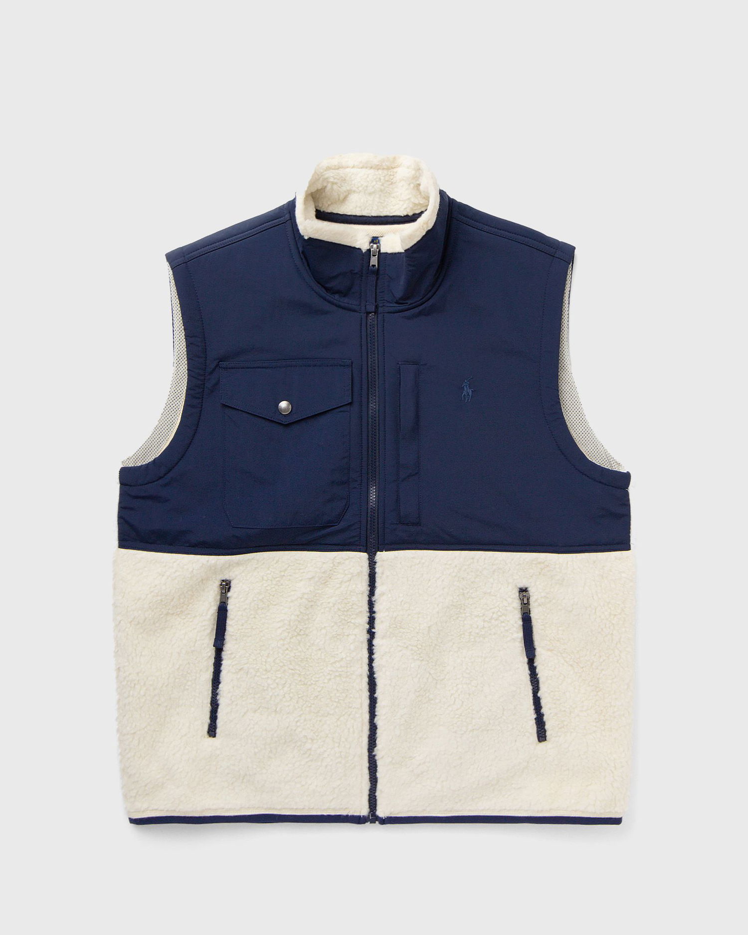 Vesta Polo by Ralph Lauren Sleeveless Full Zip Vest Modrá | 710854959008, 0