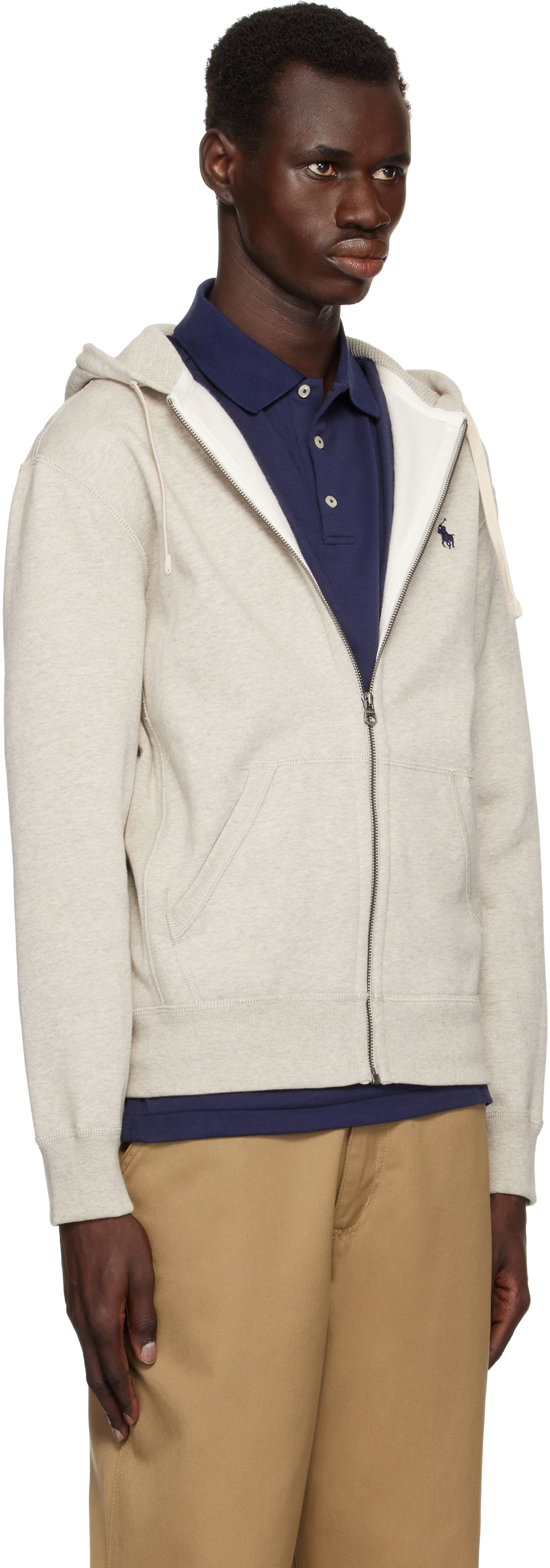 Mikina Polo by Ralph Lauren Full-Zip Hoodie Béžová | 710548546002, 1