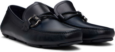 Starostlivosť o obuv FERRAGAMO Salvatore Ferragamo Gancini Ornament Driver Loafers Navy | 778844, 3
