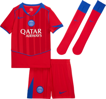 Súprava Nike Dri-FIT Paris Saint-Germain Stadium 3rd Jersey Set 2025/26 Little Kids Červená | hm4137-680, 0