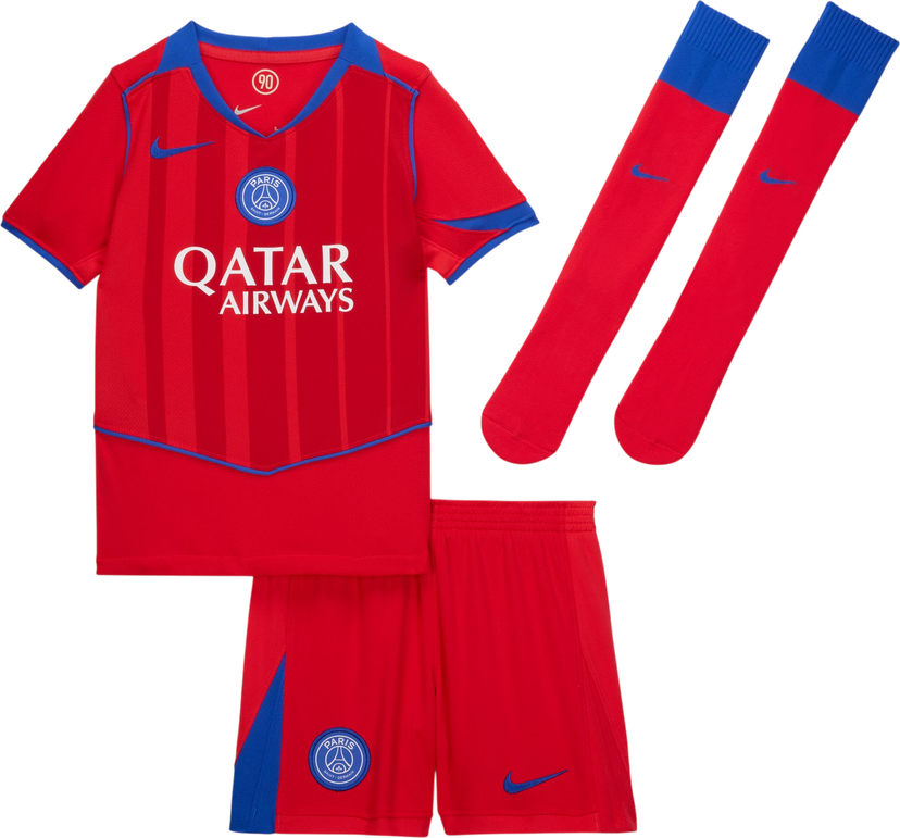Súprava Nike Dri-FIT Paris Saint-Germain Stadium 3rd Jersey Set 2025/26 Little Kids Červená | hm4137-680
