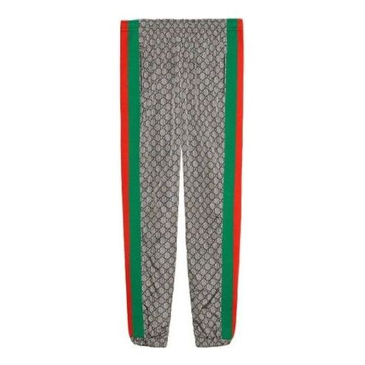 Tepláky Gucci Supreme Print Web Sweat Pants Zelené | 545609-XJAFX-4350