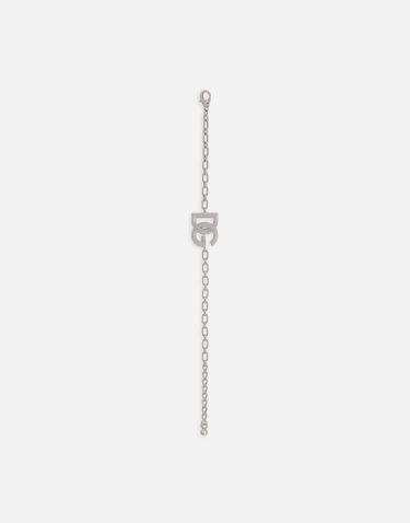 Náramok Dolce & Gabbana Silver Metal DG Logo Chain Bracelet Metalická | WBN5W2W111187655, 2