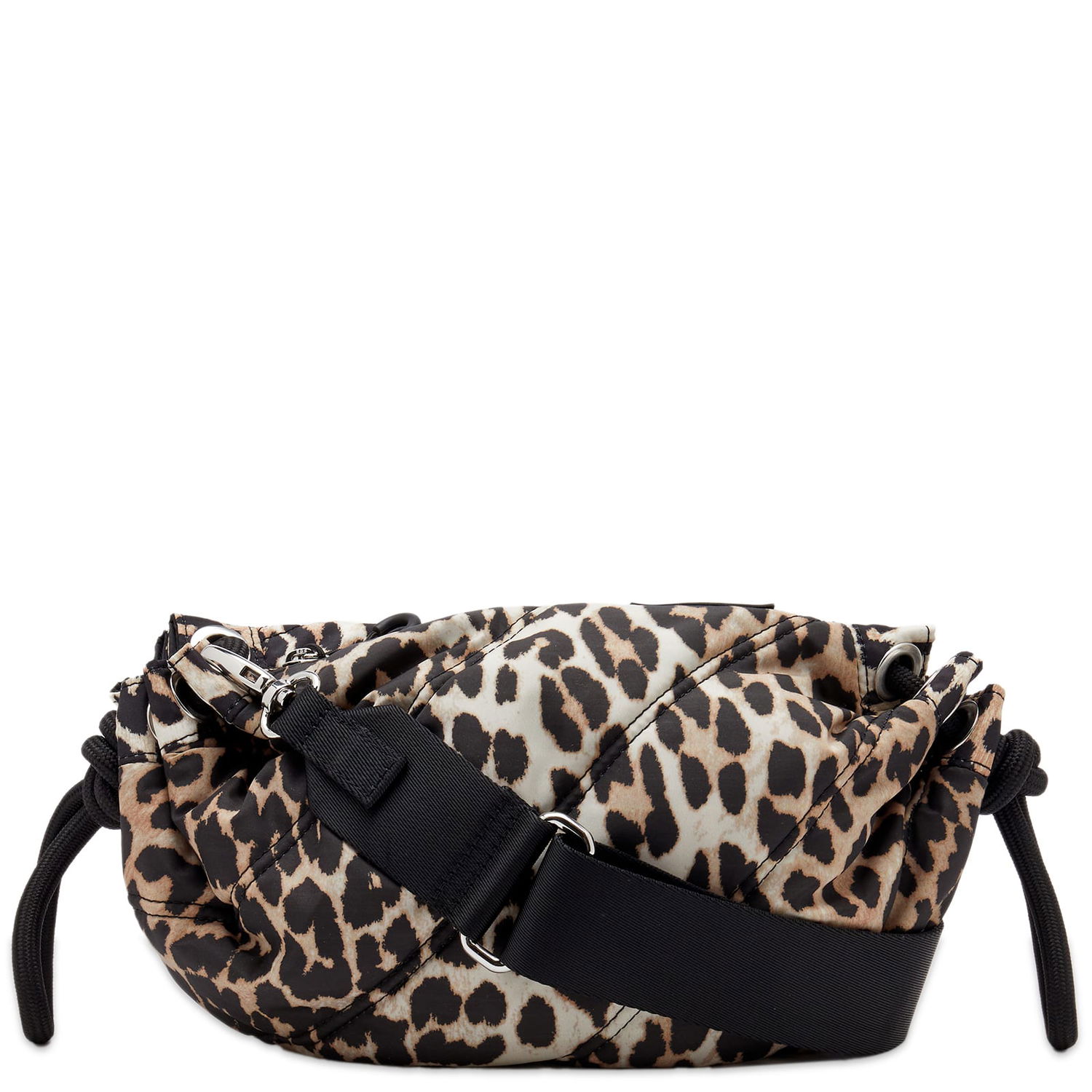 Taška cez rameno GANNI Recycled Tech Small Duffle Bag Hnedá | A5135-943, 0