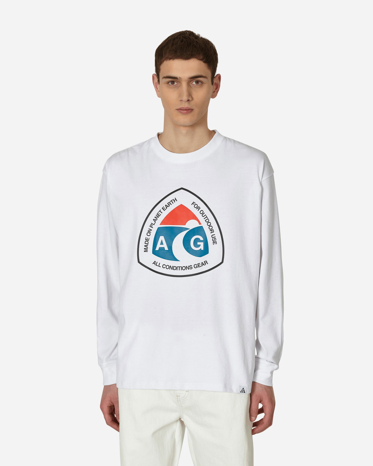 Tričko Nike ACG Outdoor Sign Longsleeve T-Shirt Biela | DX9450-100, 0