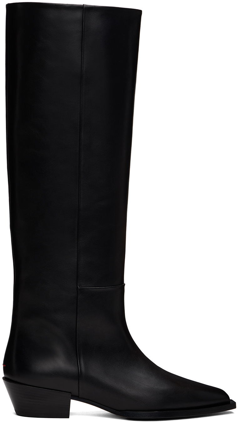 Oblečenie Aeyde Aeyde Arla Leather Cowboy Tall Boots Čierna | A11-KB-ARUP40CH116-FW24-800-001, 0